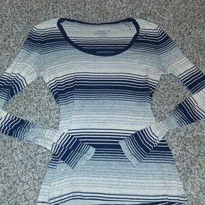 Old Navy Striped Long Sleeve Tee, Extra Small
